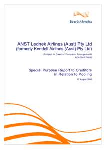 Microsoft Word[removed]CRS - Ansett - Kendell Pooling Report - MCB.DOC