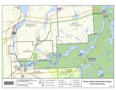 Pointe du Bois Transmission Project - Final Preferred Route - December 2013