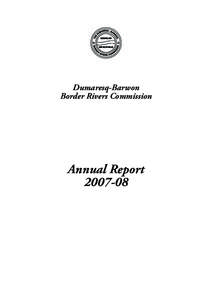 Border Rivers Commission Annual Report[removed]