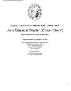 Unity Classical Charter School (