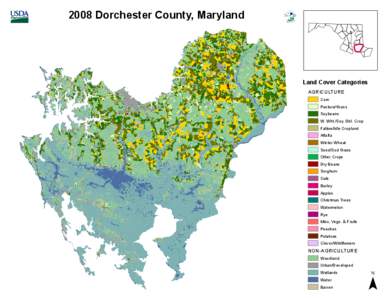 2008 Dorchester County, Maryland  Land Cover Categories AGRICULTURE Corn