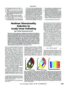 REPORTS 35. R. N. Shepard, Psychon. Bull. Rev. 1, J. B. Tenenbaum, Adv. Neural Info. Proc. Syst. 10, T. Martinetz, K. Schulten, Neural Netw. 7, V. Kumar, A. Grama, A. Gupta, 