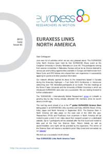 2013 June Issue 61 EURAXESS LINKS NORTH AMERICA