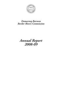 Border Rivers Commission Annual Report[removed]