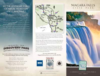 Niagara Falls State Park / Buffalo – Niagara Falls metropolitan area / Niagara Falls / Robert Moses State Parkway / Niagara River / Cave of the Winds / Maid of the Mist / Niagara Parkway / Niagara Parks Commission People Mover / Niagara County /  New York / Geography of New York / New York