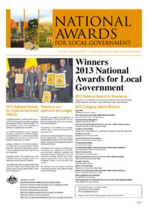 Winners 2013 National Awards for Local Government 2013 National Award for Excellence