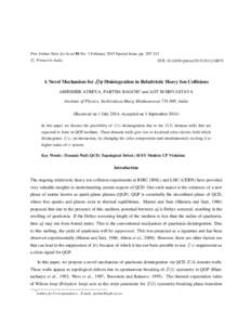 Proc Indian Natn Sci Acad 81 No. 1 February 2015 Special Issue, ppc Printed in India. ° DOI: ptinsa/2015/v81i1/48070