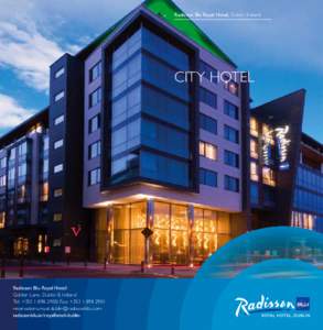 Radisson Blu Royal Hotel, Dublin, Ireland  CITy HOTEl Radisson Blu Royal Hotel Golden lane, Dublin 8, Ireland