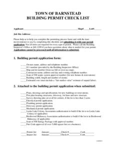 Microsoft Word - Permit Check List updated[removed]doc