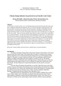 Climate forcing / Hydrology / Moderate-Resolution Imaging Spectroradiometer / Aquatic ecology / Oceanography / Urban heat island / Arad County / Mureş Floodplain Natural Park / Climate / Earth / Atmospheric sciences / Spacecraft