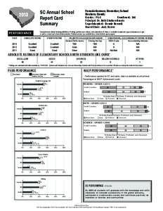 Pomaria-Garmany Elementary School Newberry County Grades: PK-5 Enrollment: 346 Principal: Dr. Beth Shelton-Brooks Superintendent: Bennie Bennett