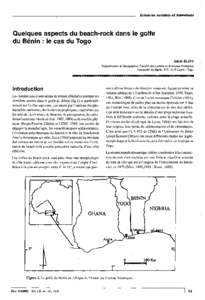 Sciences sociales et humaines  Quelques aspects du beach-rock dans le golfe du Bénin: le cas du Togo Adoté BLIVI Département de Géographie, Faculté des Lettres et Sciences Humaines