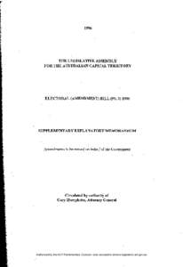 1996  THE LEGISLATIVE ASSEMBLY FOR THE AUSTRALIAN CAPITAL TERRITORY  ELECTORAL (AMENDMENT) BILL (N[removed]