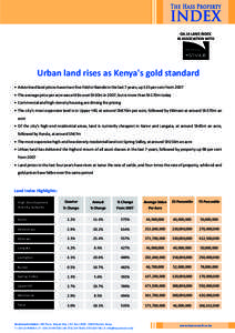 The H ass Property  INDEX Q4.14 LAND INDEX IN ASSOCIATION WITH