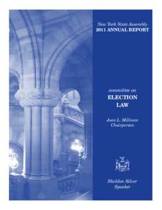 New York State Assembly 2011 Annual Report committee on  Election