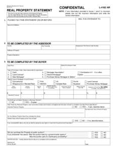 Form 636, L-4182 AR, Real Property Statement