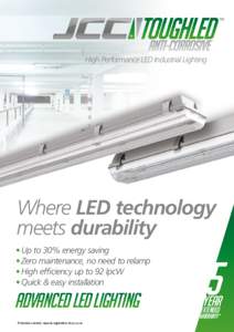 High Performance LED Industrial Lighting  Where LED technology
