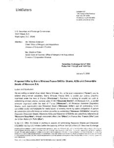 Division of Corporation Finance: Incoming No-Action Letter from Linklaters