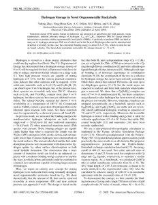 Hydrogen Storage in Novel Organometallic Buckyballs