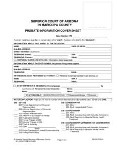 Legal professions / Common law / Conservatorship / Insolvency / Probate / Legal guardian / Ancillary administration / Email / Arizona Superior Courts / Law / Inheritance / Private law