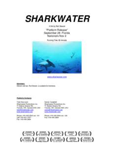 SHARKWATER A film by Rob Stewart 