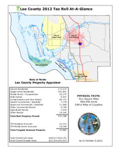 Lee County 2012 Tax Roll At-A-Glance  City of Cape Coral  City of