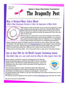 Volume 2, Issue 1 Spring 2014 Abbey’s Hope Charitable Foundation  The Dragonfly Post