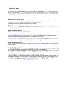 Institutional investors / Health / Insurance / Life insurance / Accidental death and dismemberment insurance / 111th United States Congress / Health insurance in the United States / Internal Revenue Code section 79 / Health insurance / Financial economics / Financial institutions