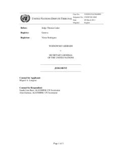 Microsoft Word - Judgment UNDT[removed]_Woinowsky-Krieger_ 09 March 2011 unsigned.doc