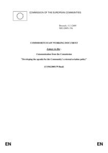 COMMISSION OF THE EUROPEAN COMMUNITIES  Brussels, [removed]SEC[removed]COMMISSION STAFF WORKING DOCUMENT