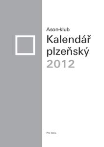 Ason-klub  Kalendář plzeňský 2012
