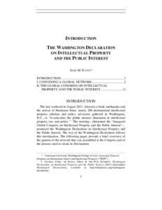 Property law / Anti-Counterfeiting Trade Agreement / World Intellectual Property Organization / Intellectual property / Agreement on Trade-Related Aspects of Intellectual Property Rights / Robin Gross / Knowledge Ecology International / James Love / Traditional knowledge / Intellectual property law / Law / Civil law