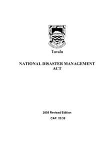 National Disaster Management Act
