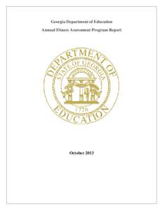 Georgia Department of Education Annual Fitness Assessment Program Report