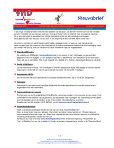 Nieuwsbrief Vereniging -veilig Drenthe  20 oktober 2010