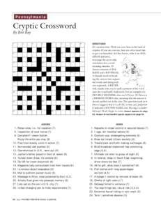 Pennsylmania  Cryptic Crossword By Brit Ray 1