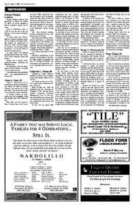 Page 8 / April 2, [removed]The Jamestown Press  OBITUARIES George Morgan Costello George Morgan Costello died