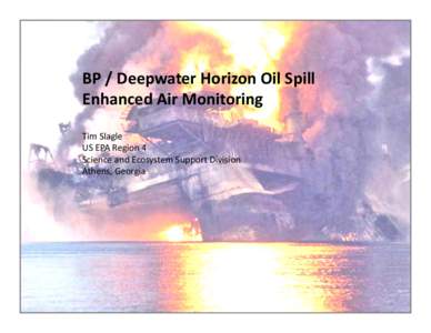 BP / Deepwater Horizon oil spill / Halliburton / United States Environmental Protection Agency / Volatile organic compound / Gulf Coast of the United States / Waveland /  Mississippi / Oil spill / Sampler / Pollution / Environment / Earth