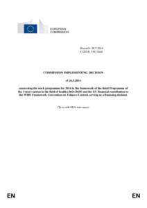 EUROPEAN COMMISSION Brussels, [removed]C[removed]final