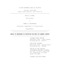 IN THE SUPREME COURT OF FLORIDA Case No. SC07-494 Lower Court Case No[removed]A CF _______________________________________________________ PAUL H. EVANS, Petitioner,