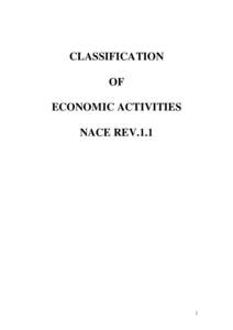 CLASSIFICATION OF ECONOMIC ACTIVITIES NACE REV[removed]