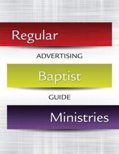 Regular ADVERTISING Baptist GUIDE