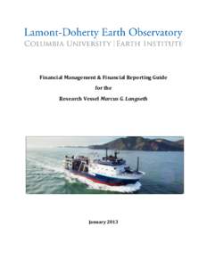 Financial Management & Financial Reporting Guide for the Research Vessel Marcus G. Langseth January 2013