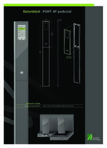 Datenblatt PORT 4P pedestal Hinten Vorne Vorne