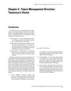 Chapter 4: Future Management Direction: Tomorrow’s Vision  Chapter 4: Future Management Direction: Tomorrow’s Vision  Introduction