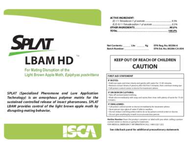 ISCA Product Label - SPLAT LBAM HD v1