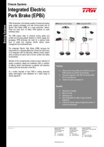 Chassis Systems  Braking Systems Integrated Electric Park Brake (EPBi)