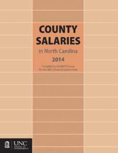 Table of Contents SURVEY SALARY DATA 1	 Population, Valuation, County Commissioner, and County Manager 	 2	 Assistant County Manager and Assistant to the Manager