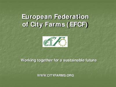 European Federation  of City Farms
