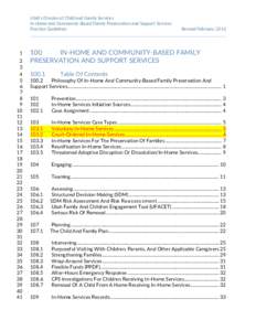 Utah’s Division of Child and Family Services In-Home and Community-Based Family Preservation and Support Services Practice Guidelines 1 2